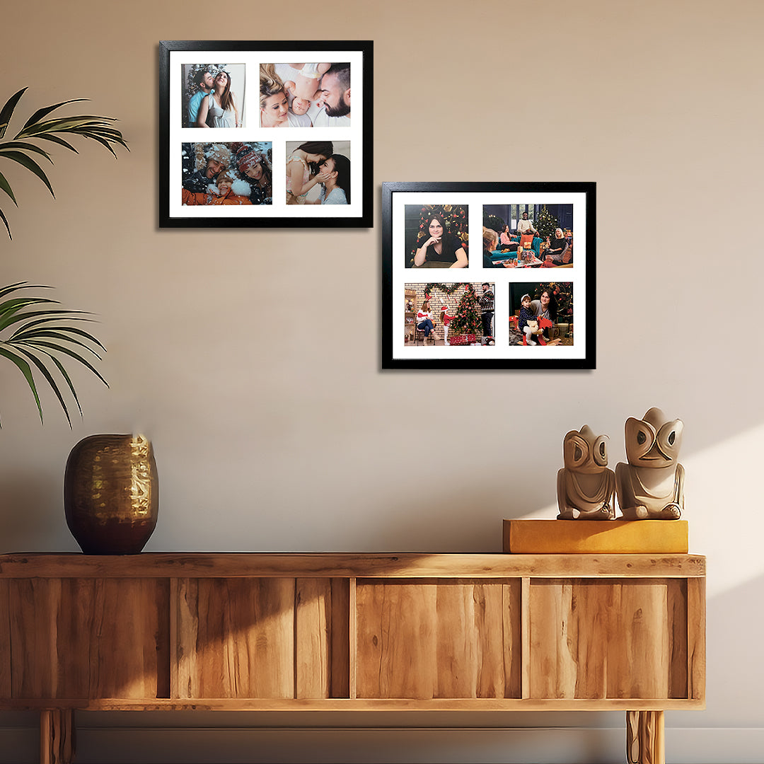 Customized Photo Frame 2 Set of 13x15 Inch Holds Total 8 Photos