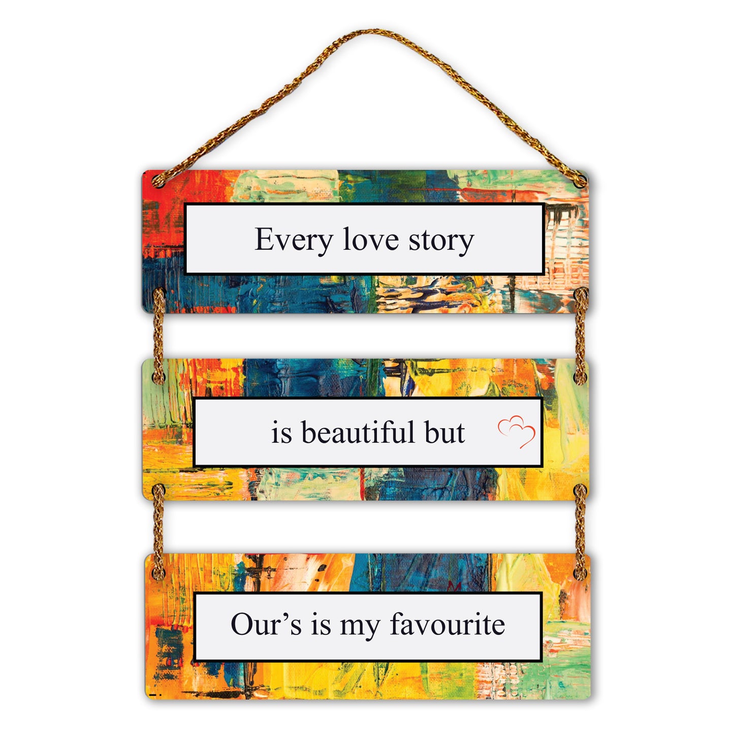 Three Rectangular Plate Wall Hanging