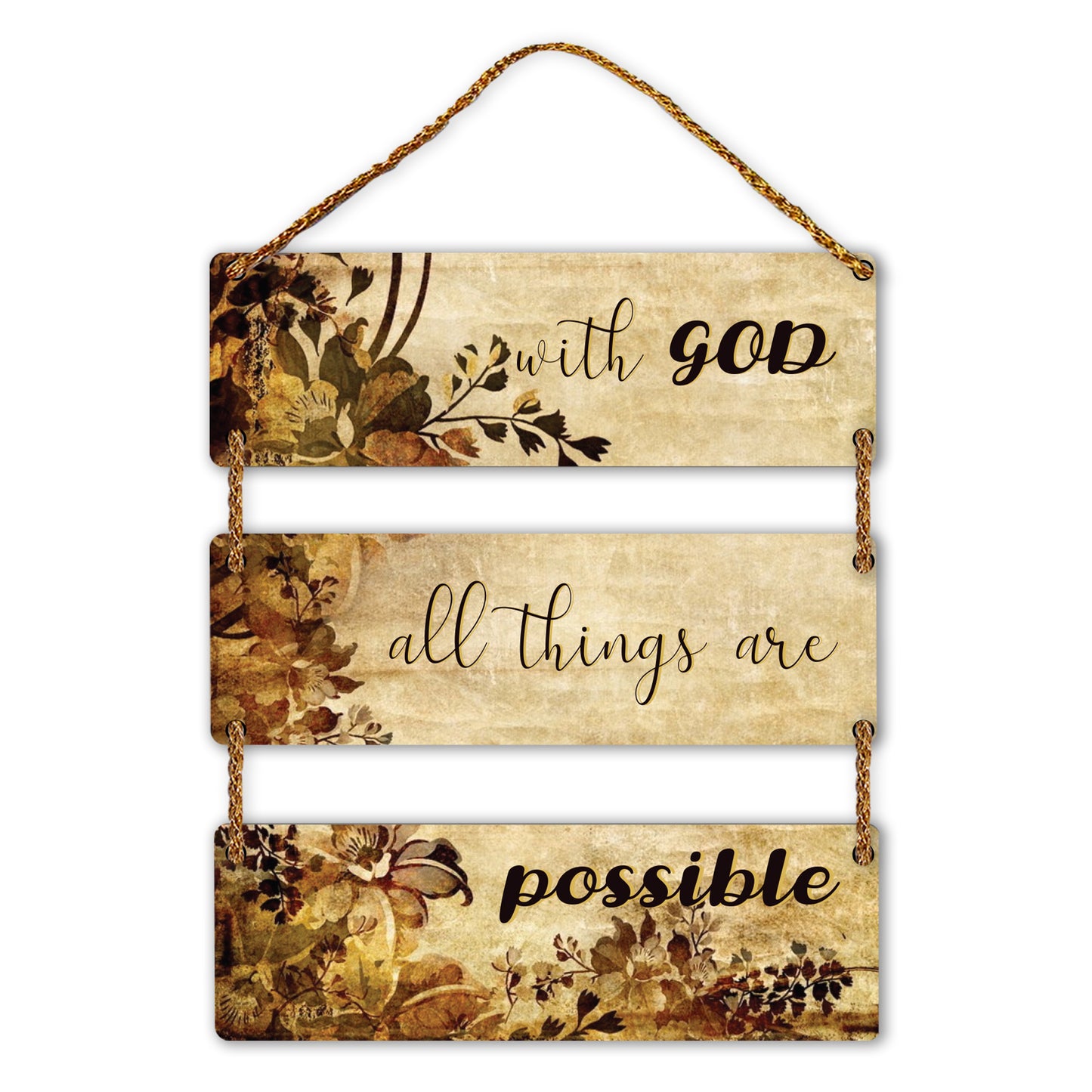Three Rectangular Plate Wall Hanging
