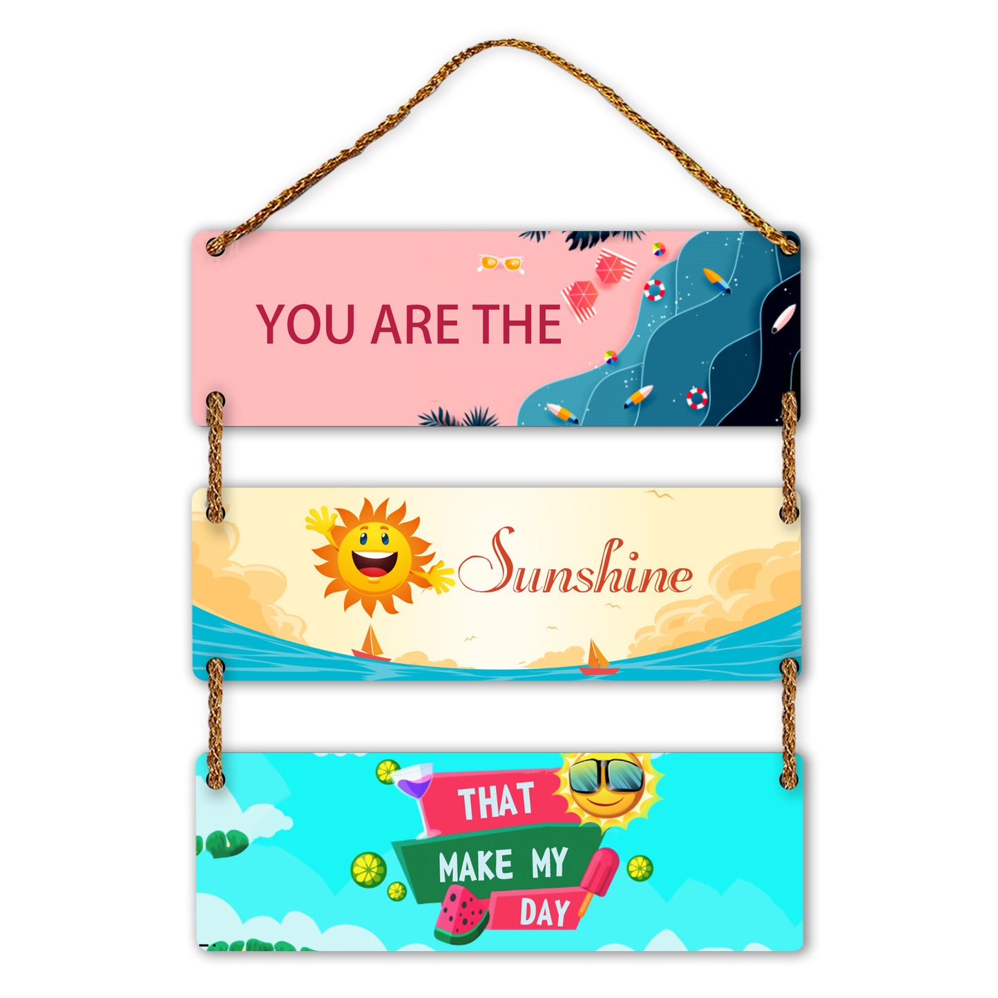 Three Rectangular Plate Wall Hanging