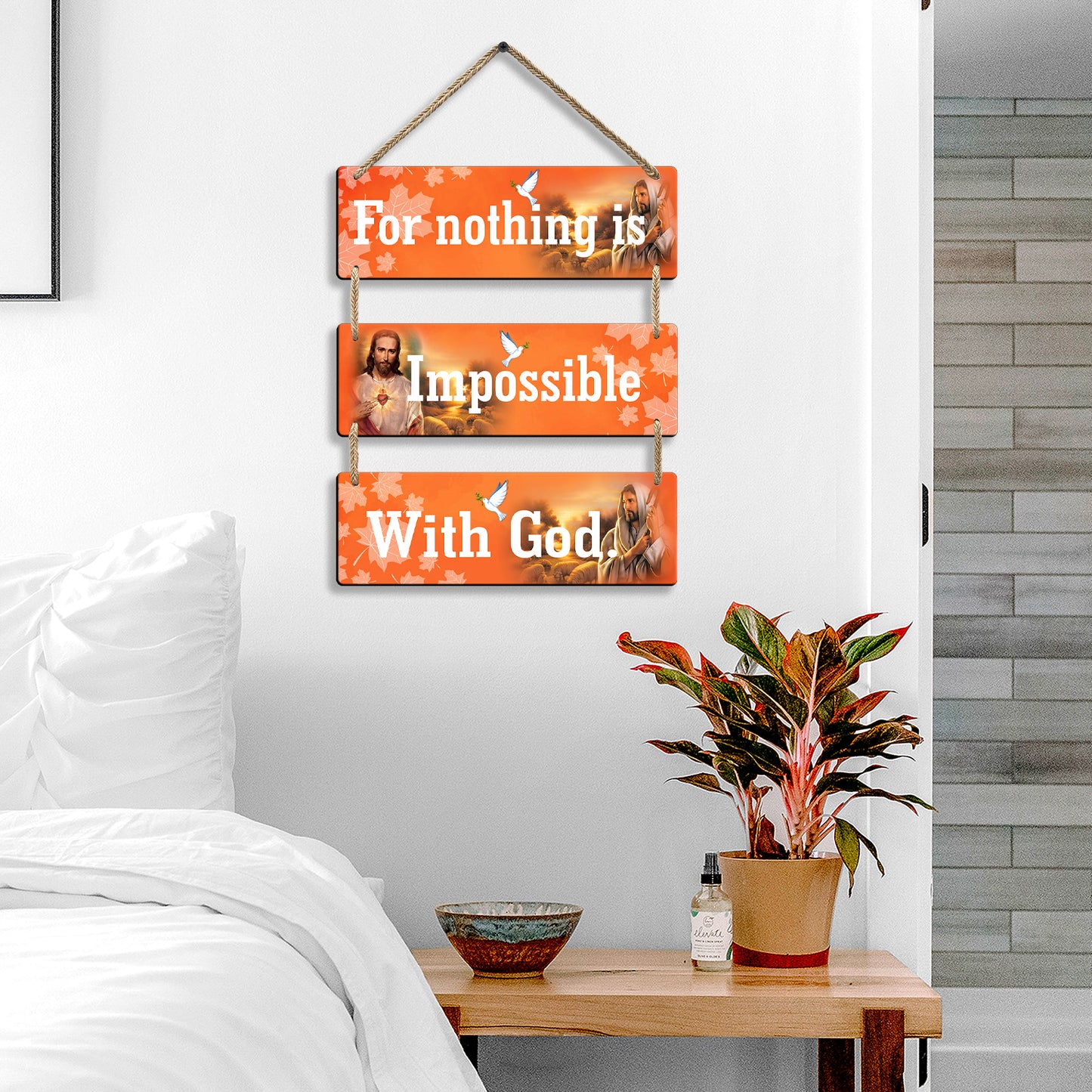 Three Rectangular Plate Wall Hanging