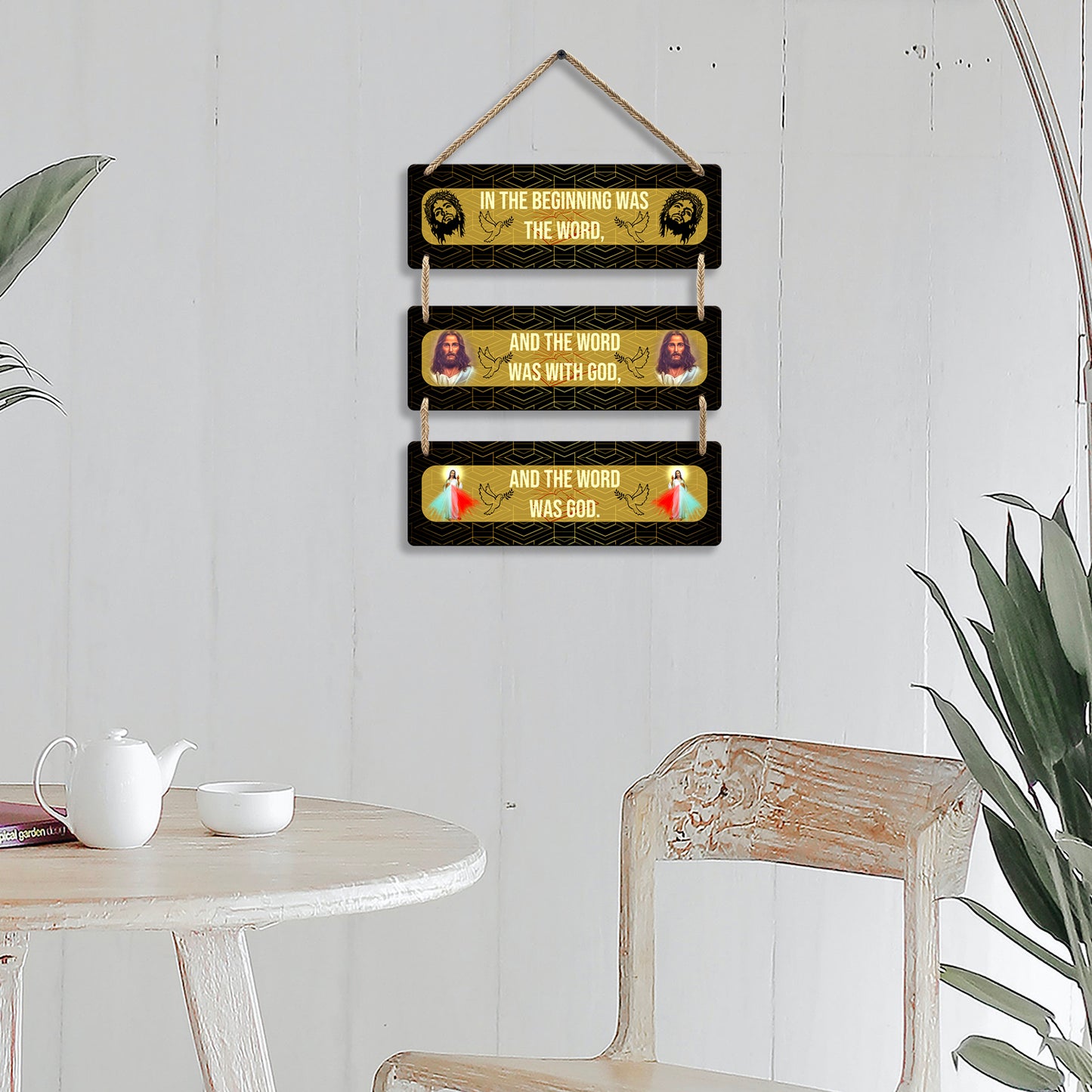 Three Rectangular Plate Wall Hanging