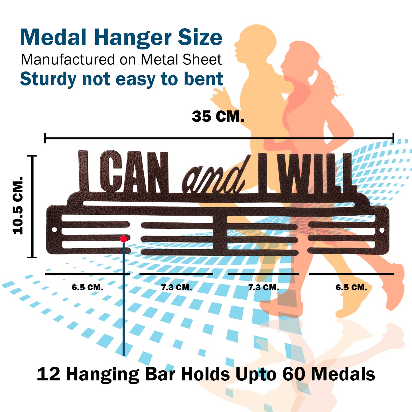 I Can and I Will Brown Medal Holder