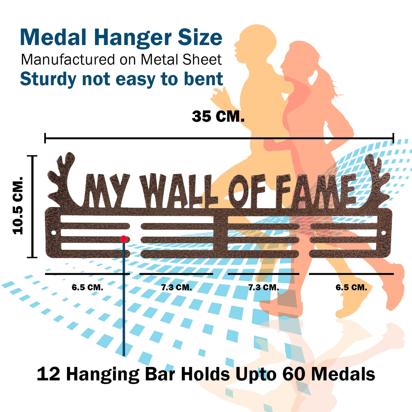 My Wall of Fame Brown Medal Holder