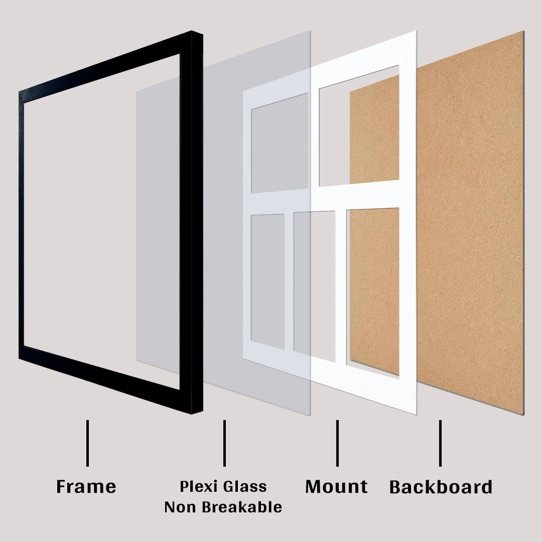 Photo Frame 2 Set of 13x17 Inch Holds 4 Photos