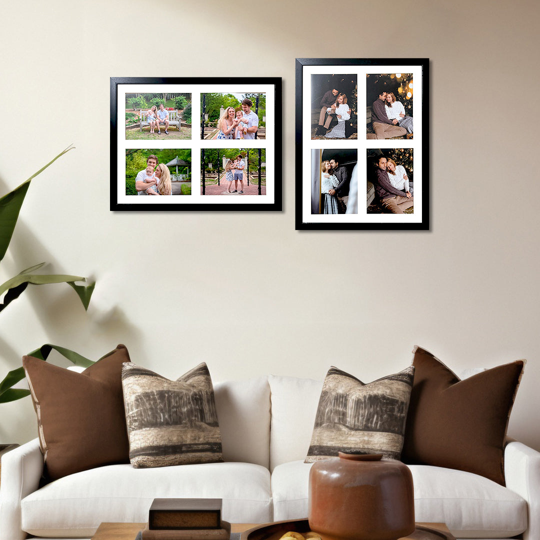 Customized Photo Frame 2 Set of 13x17 Inch Holds Total 8 Photos
