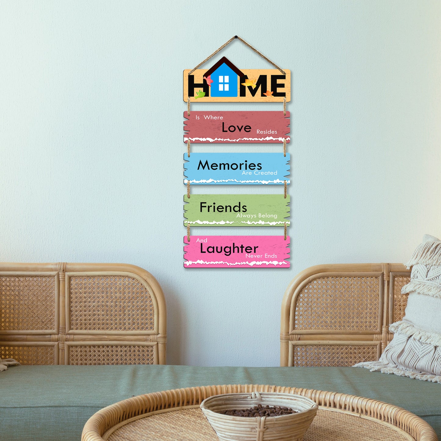 Rectangular Shape Wall Hanging - 5 Plate