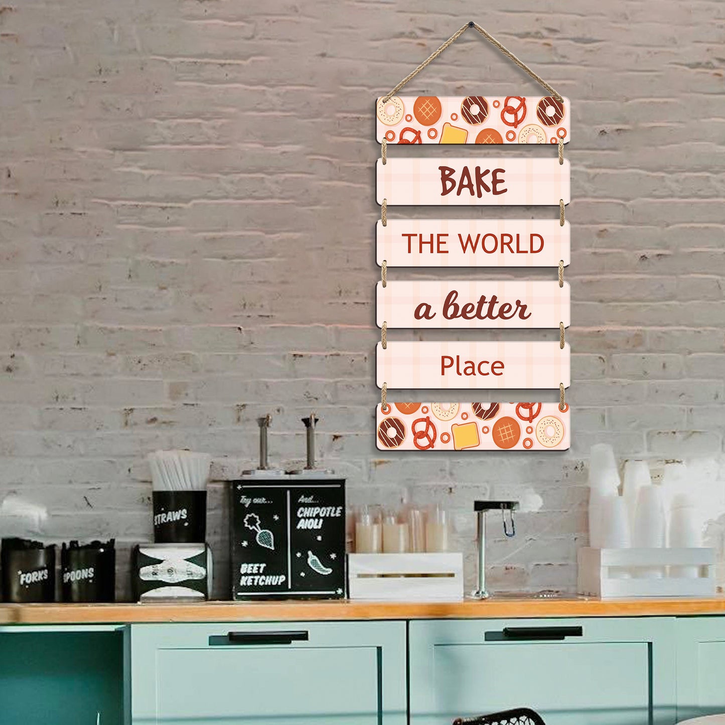 Kitchen Wall Hanging in 6 Plate