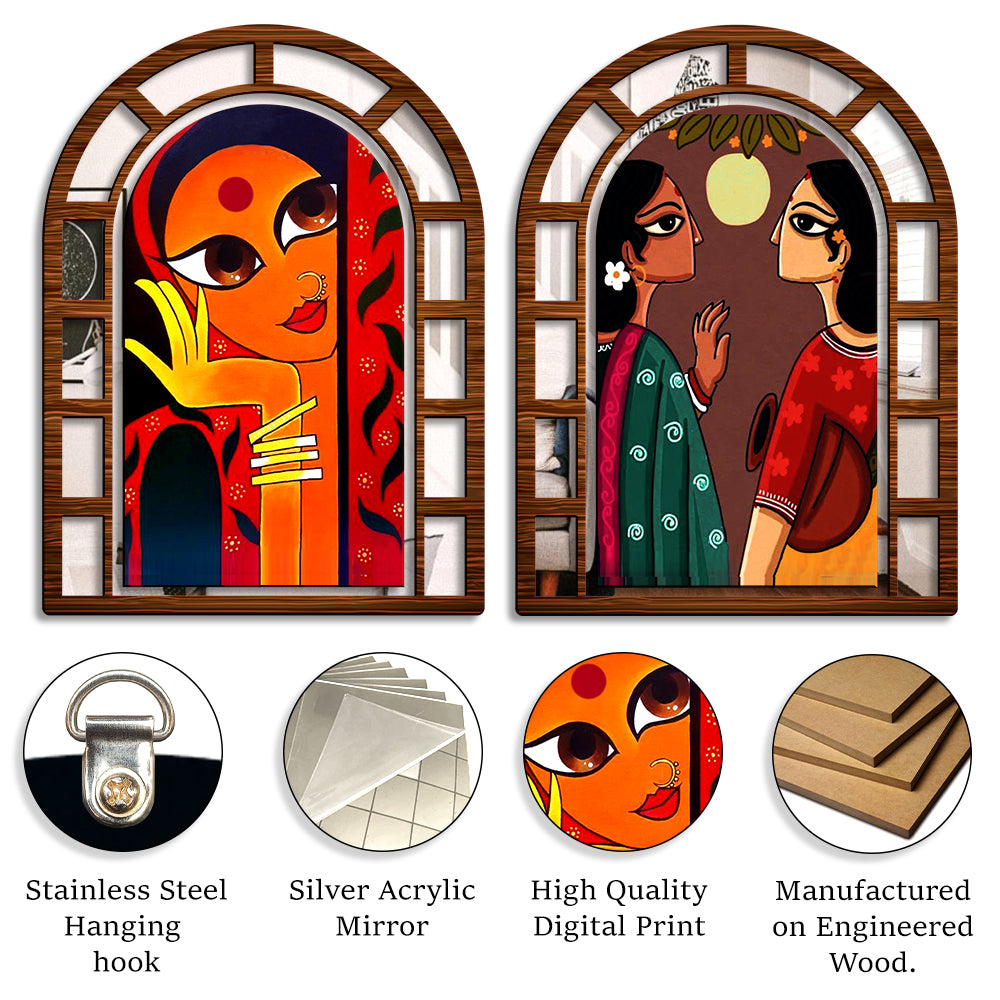 Sehaz Artworks Jharokha Wall Hanging