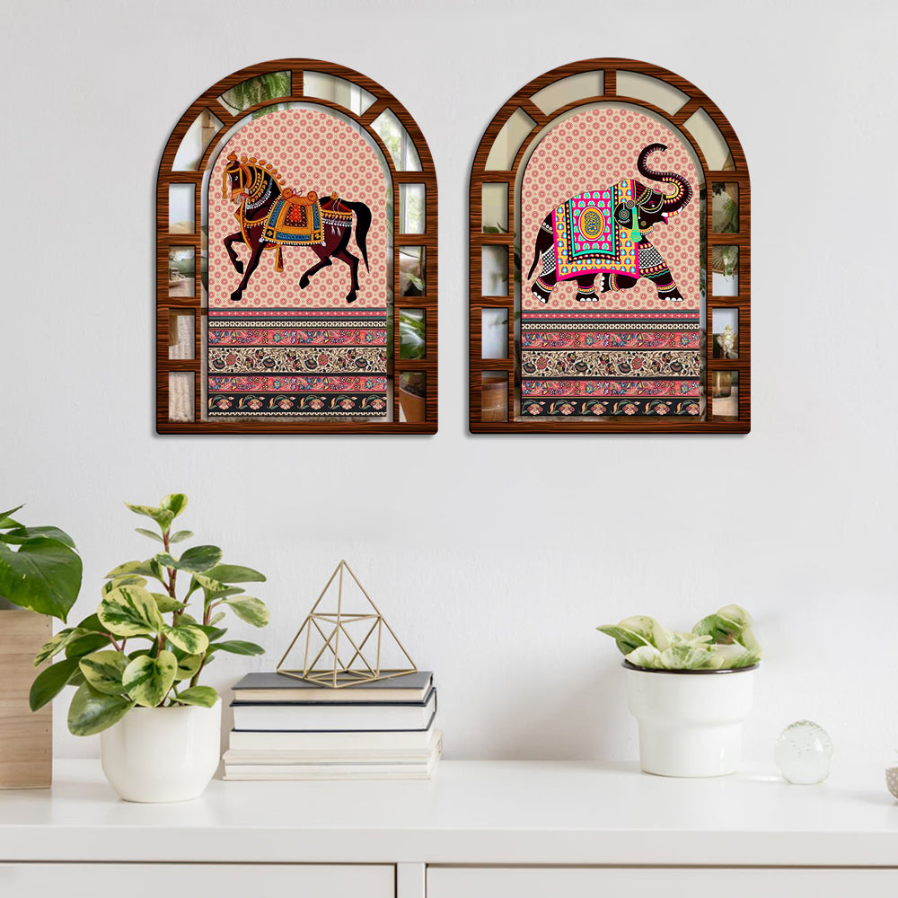 Sehaz Artworks Jharokha Wall Hanging