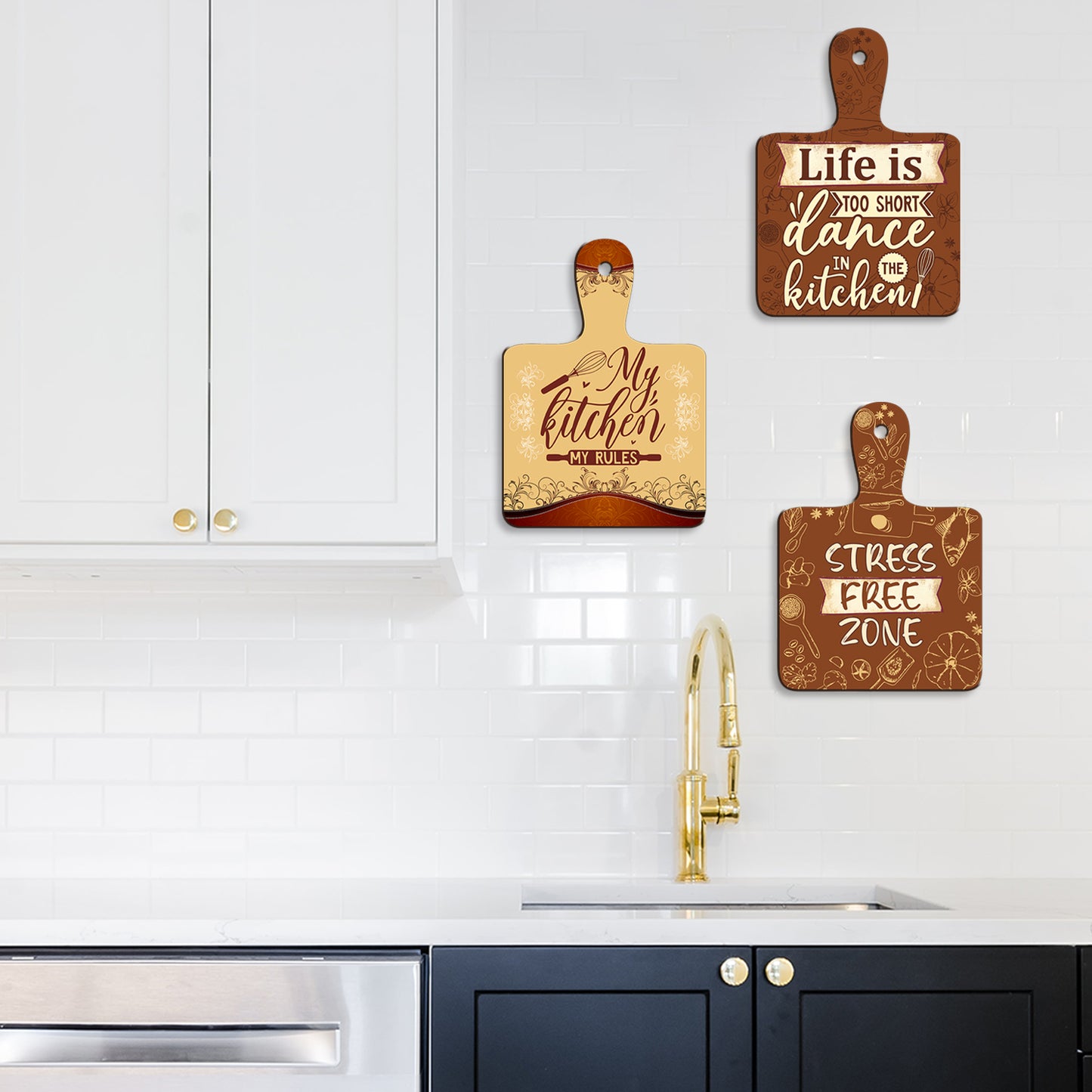 Chopping Board Wall Hanging Set of 3