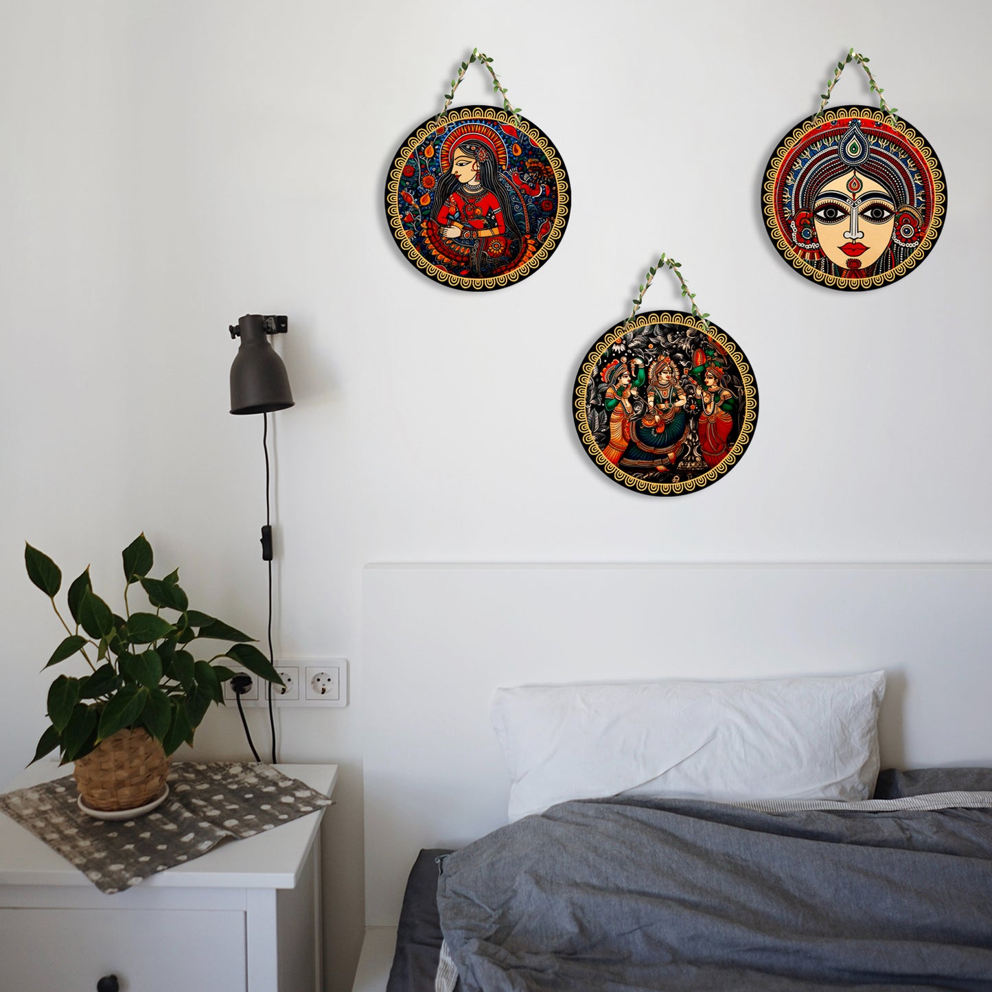 Sehaz Artworks Set of 3 Circle Wall Hanging