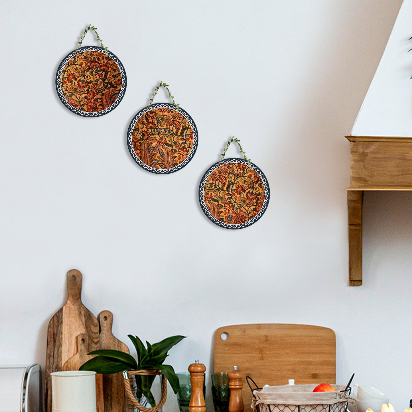 Sehaz Artworks Set of 3 Circle Wall Hanging