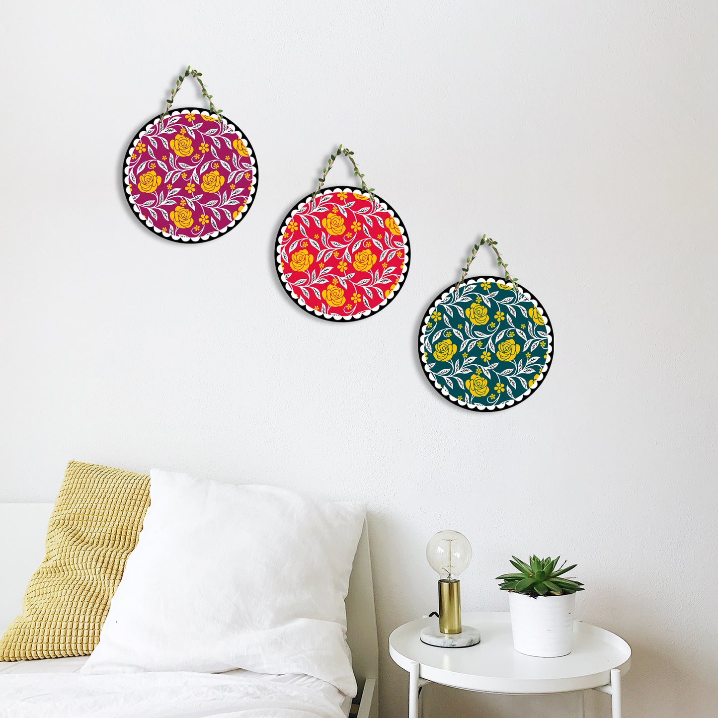 Sehaz Artworks Set of 3 Circle Wall Hanging