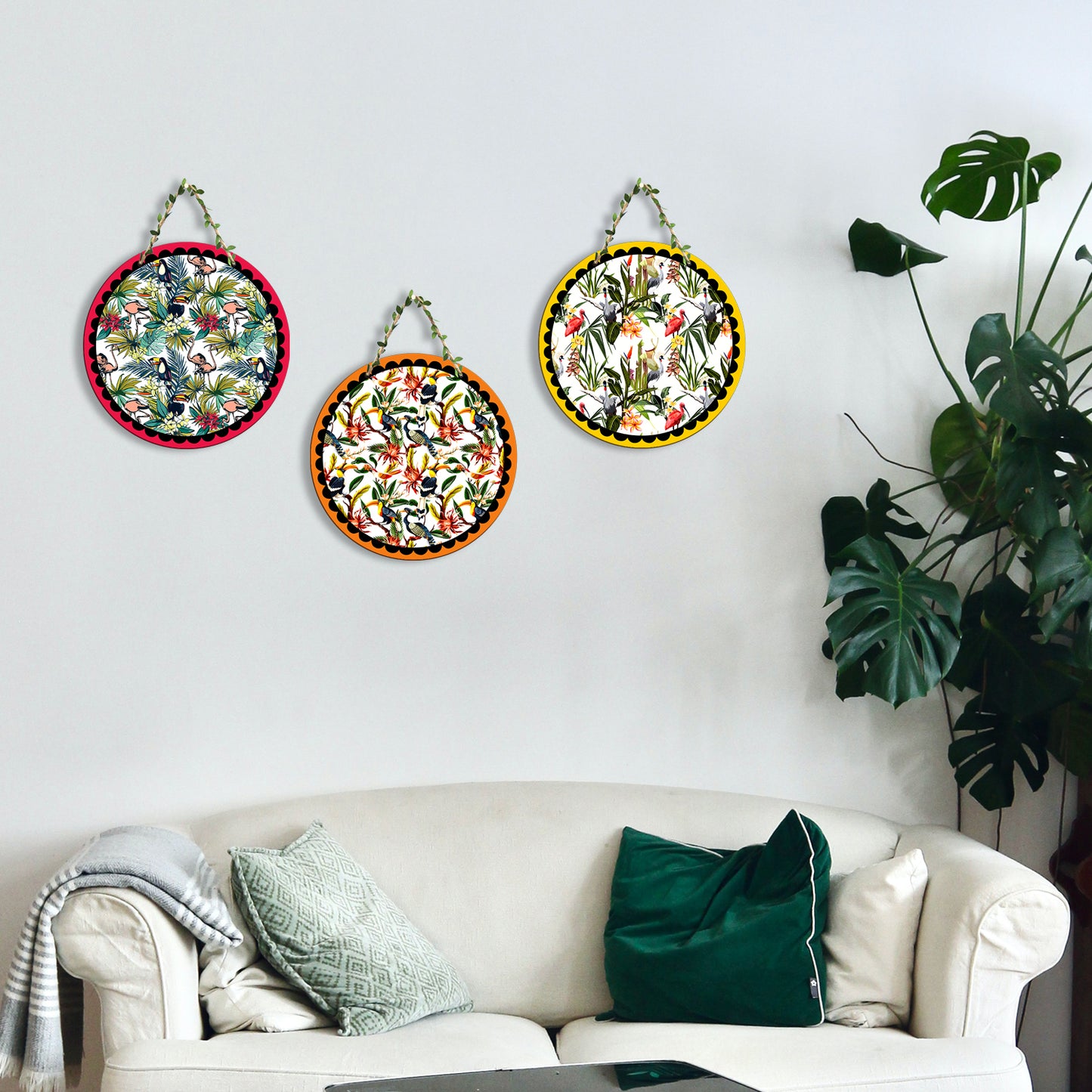 Sehaz Artworks Set of 3 Circle Wall Hanging