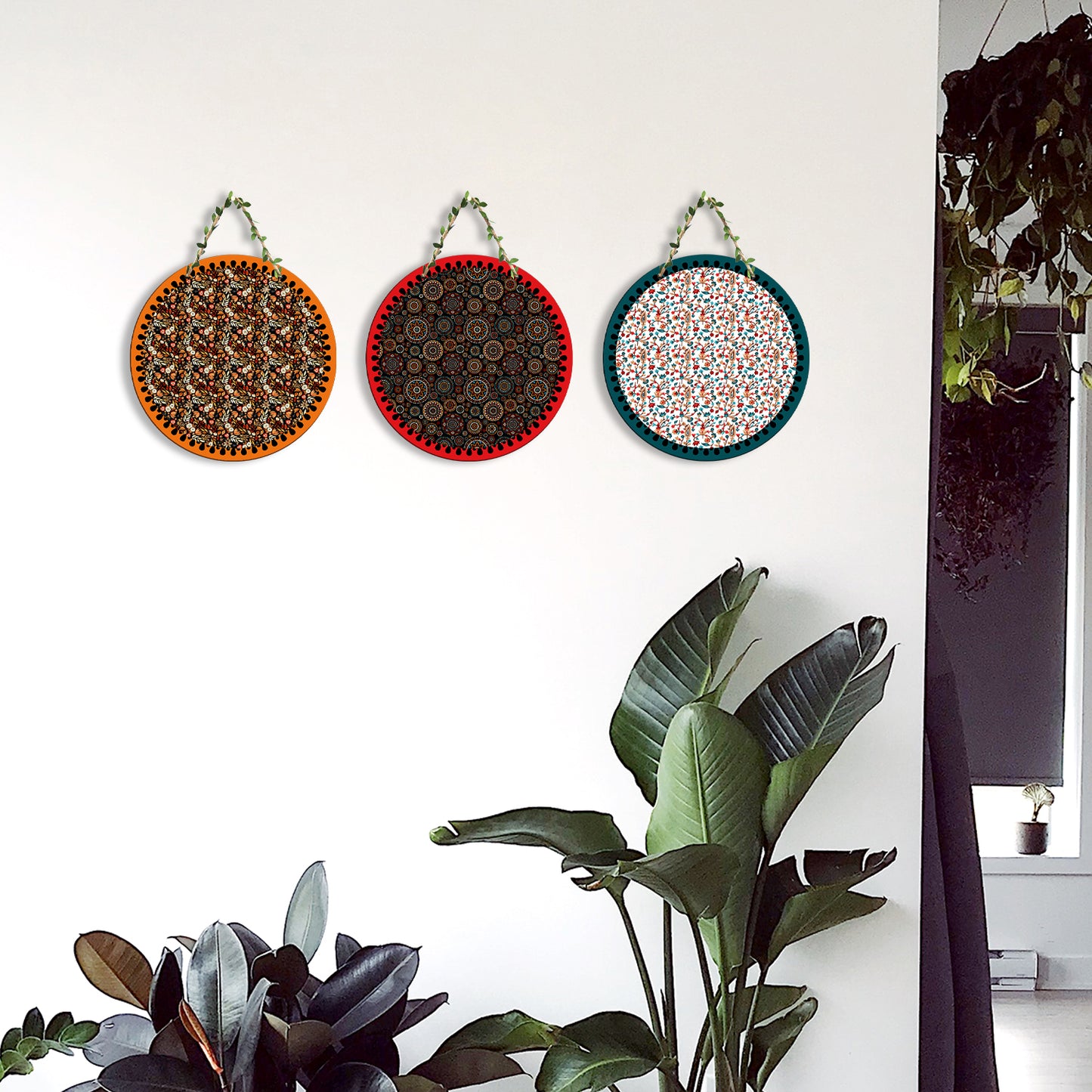 Sehaz Artworks Set of 3 Circle Wall Hanging