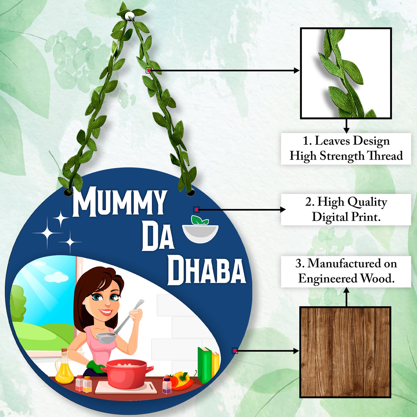 Mummy Ka Dhaba Wall Hanging for Kitchen