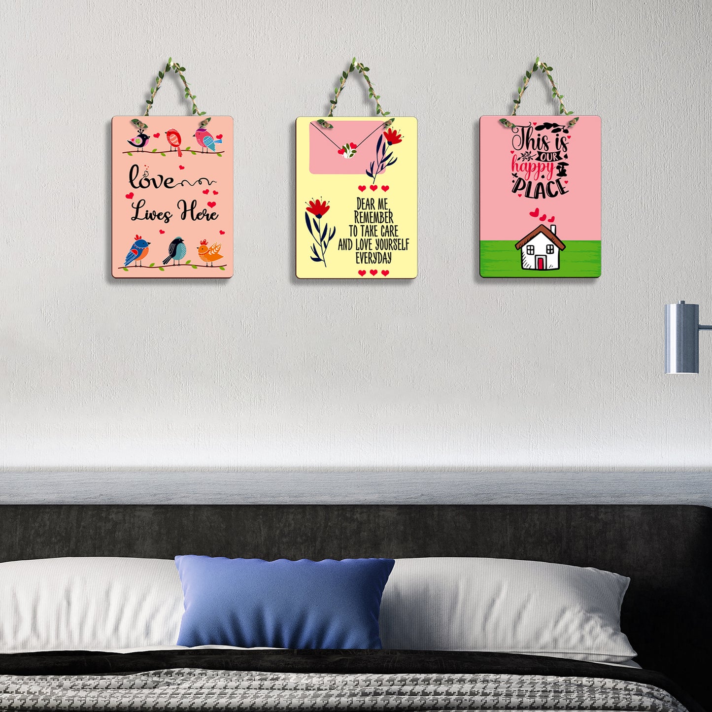 Rectangular Wall Hanging Set of 3