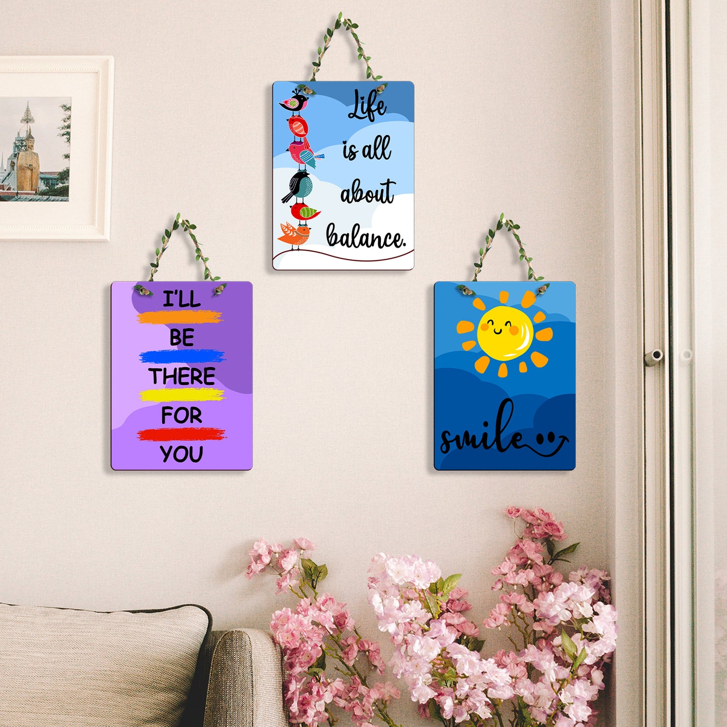 Rectangular Wall Hanging Set of 3