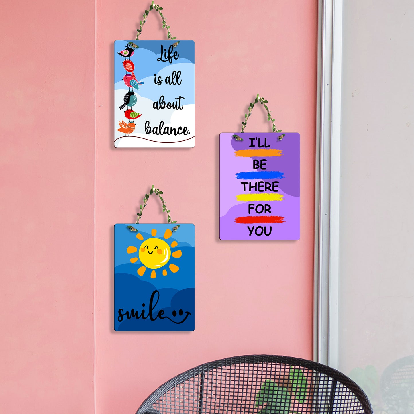 Rectangular Wall Hanging Set of 3