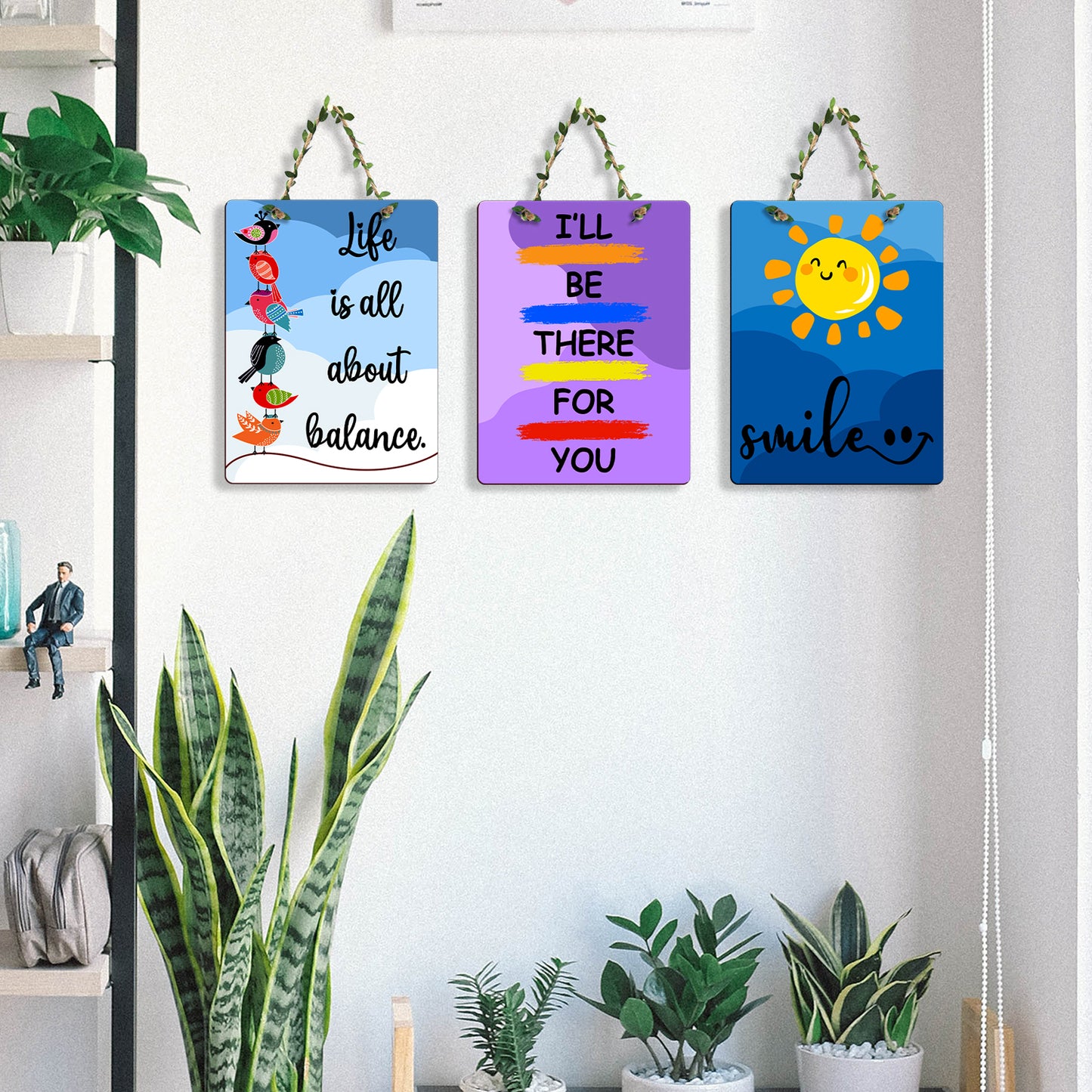 Rectangular Wall Hanging Set of 3