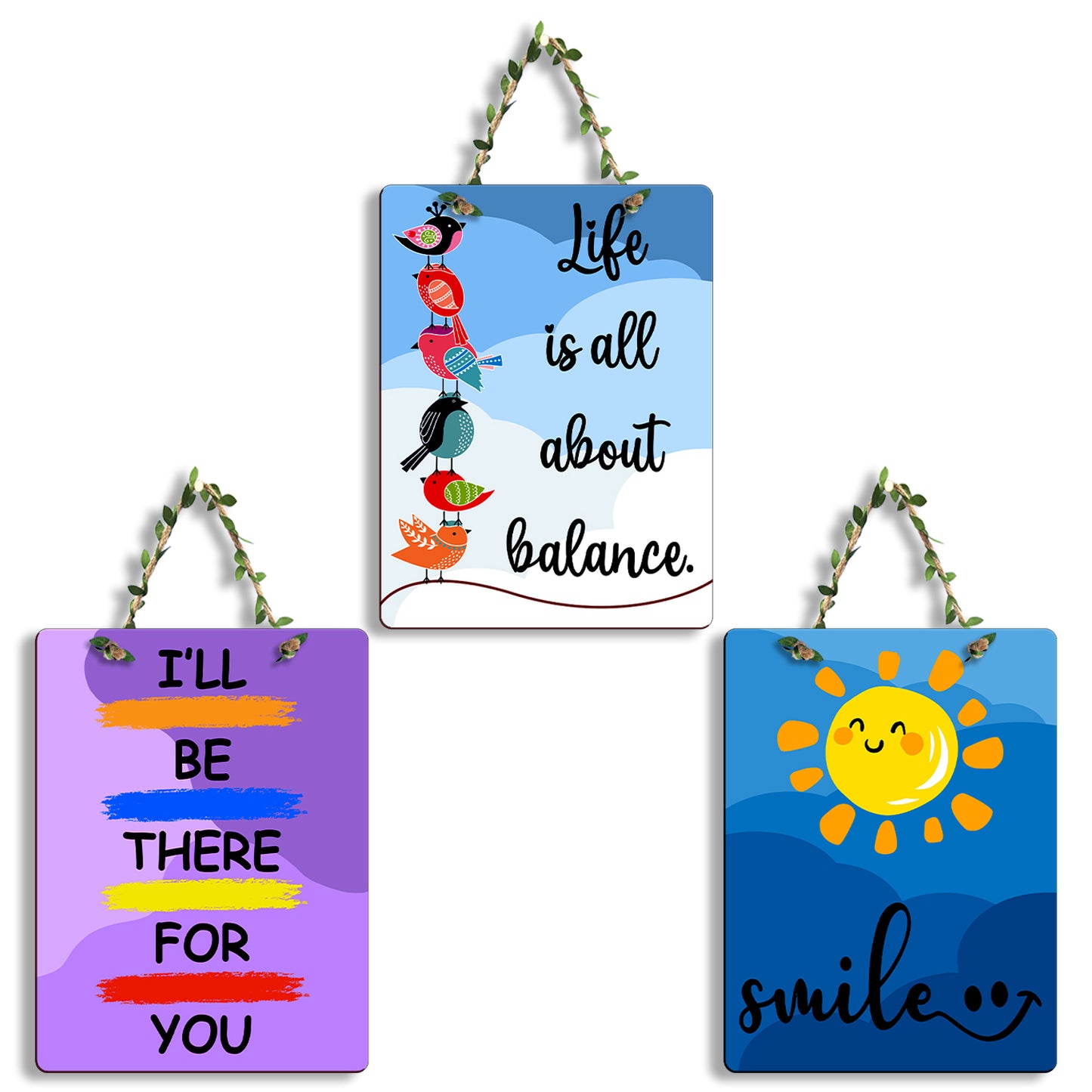 Rectangular Wall Hanging Set of 3