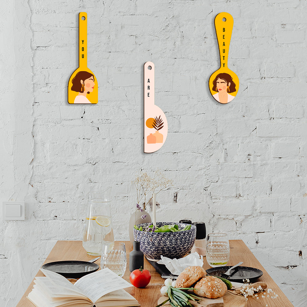 Spoon Shape Wall Hanging