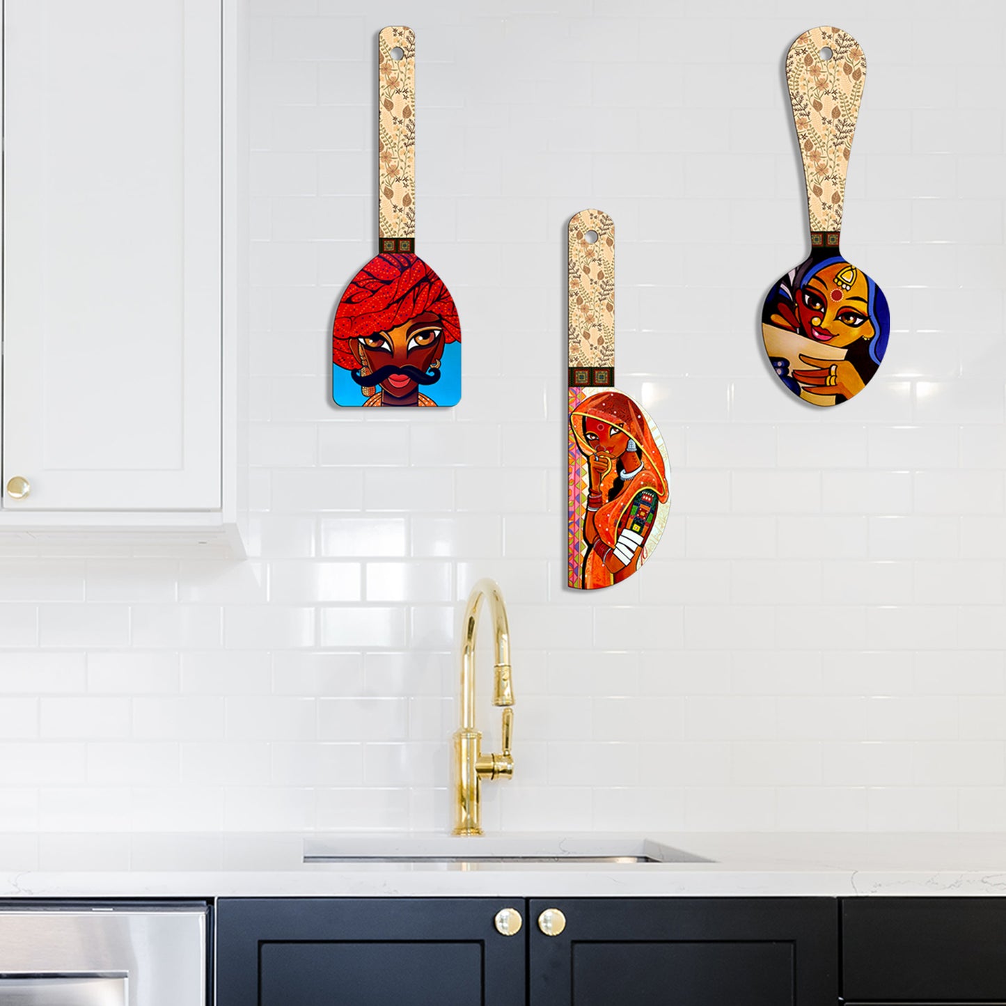 Spoon Shape Wall Hanging