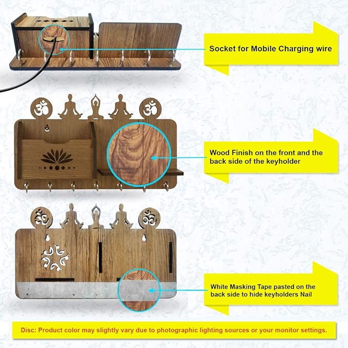 Yog Asana Pocket Key Holder