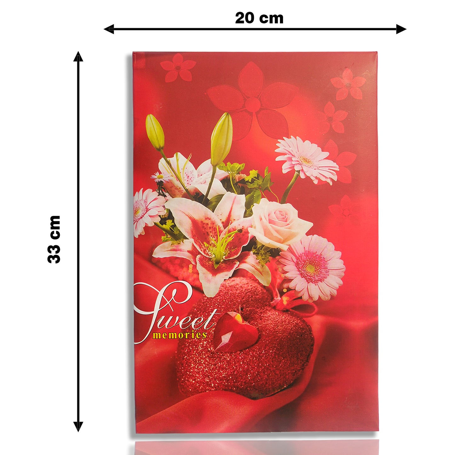 Sweet Heart Photo Album 4X6 Size Holds 204 Heart
