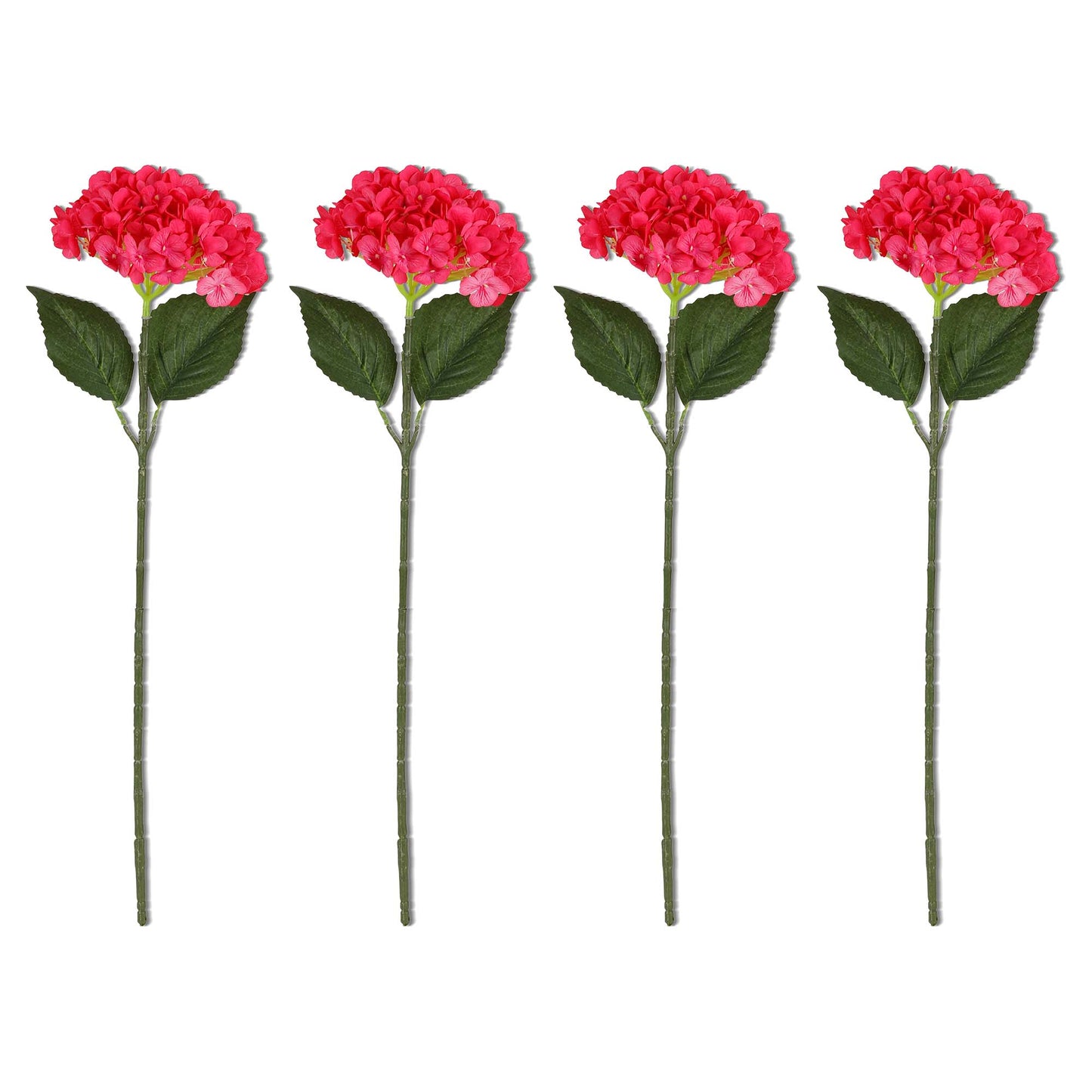 Pink Hydrangea Artificial Flower for Vases | 4 Stems 68 CM (Without Vase)
