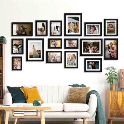 Collage Photo Frame Set of 16 Frames – Multi-Size Wall Display