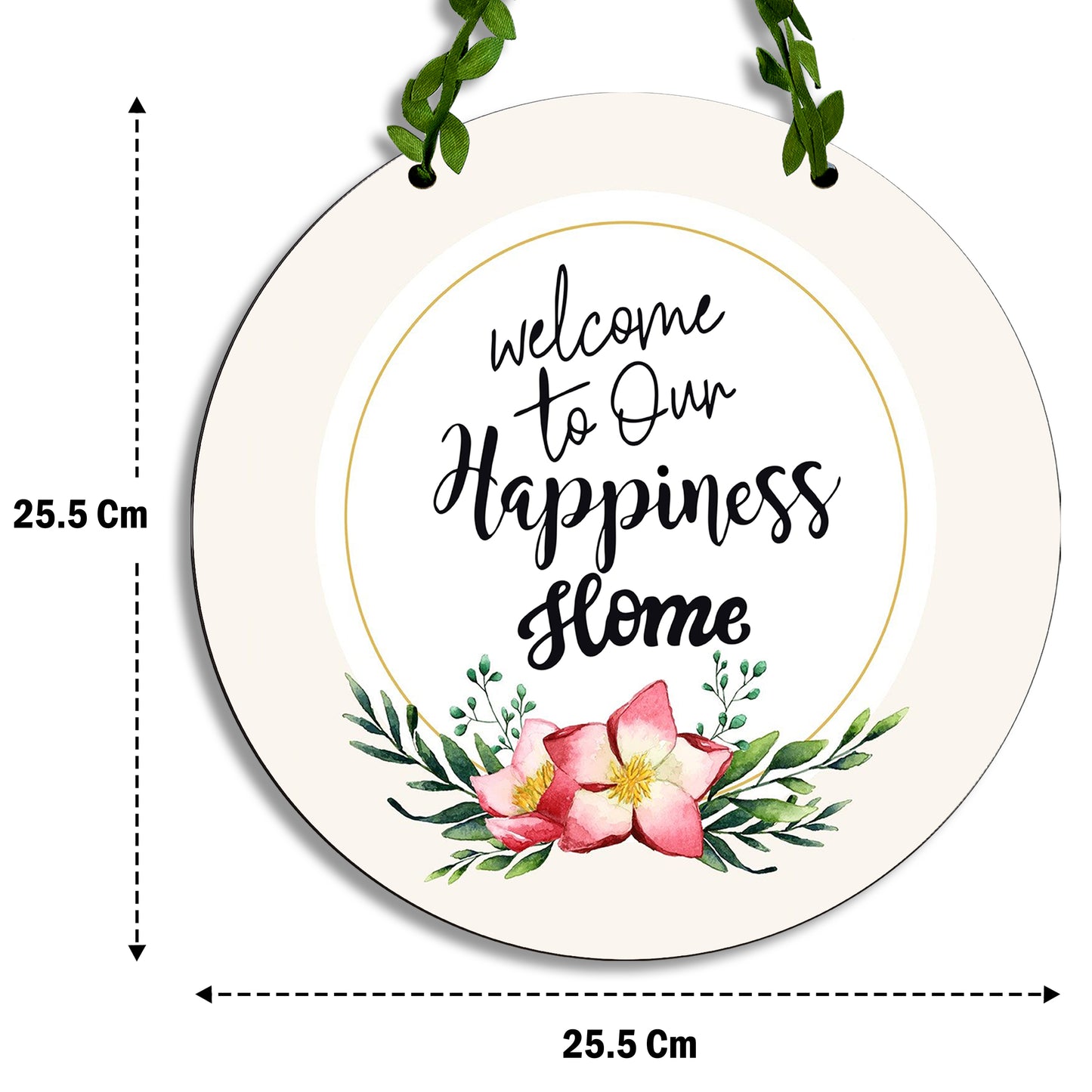 Circle Wall hanging - Welcome to Our Happiness Home