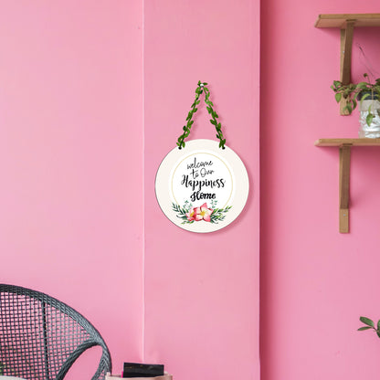 Circle Wall hanging - Welcome to Our Happiness Home