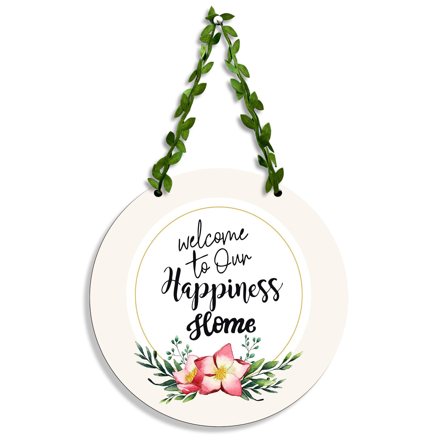 Circle Wall hanging - Welcome to Our Happiness Home