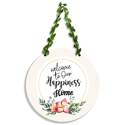 Circle Wall hanging - Welcome to Our Happiness Home