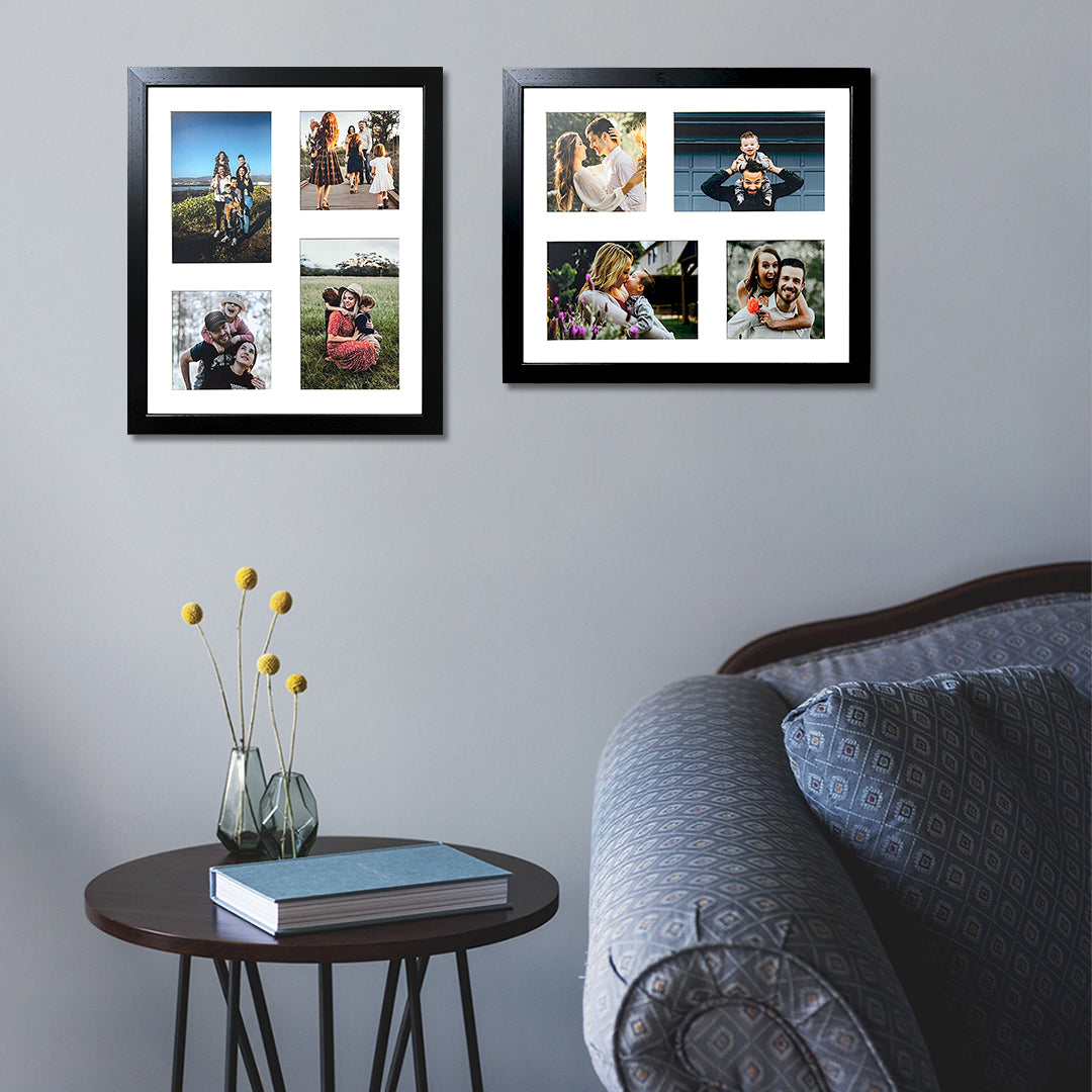 Customized Photo Frame 2 Set of 11x13 Inch Holds Total 8 Photos