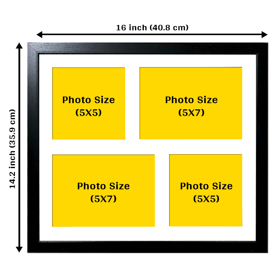 Customized Photo Frame 2 Set of 13x15 Inch Holds Total 8 Photos
