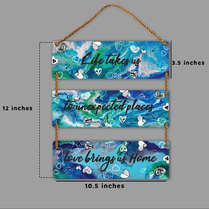 Three Rectangular Plate Wall Hanging