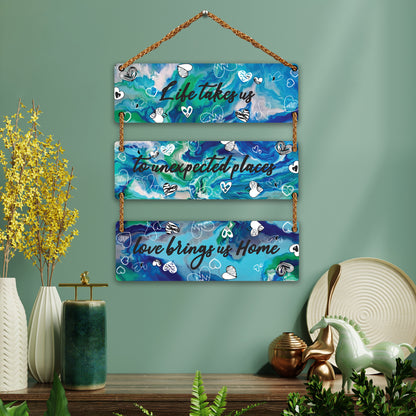 Three Rectangular Plate Wall Hanging