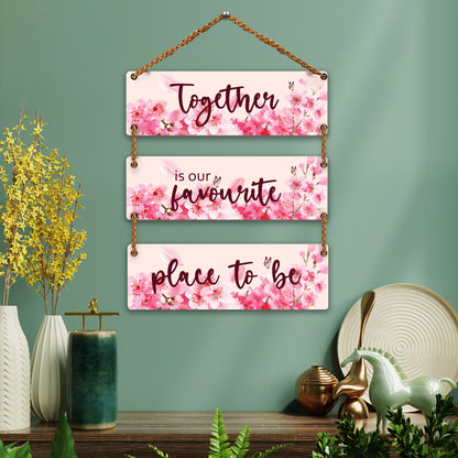 Three Rectangular Plate Wall Hanging