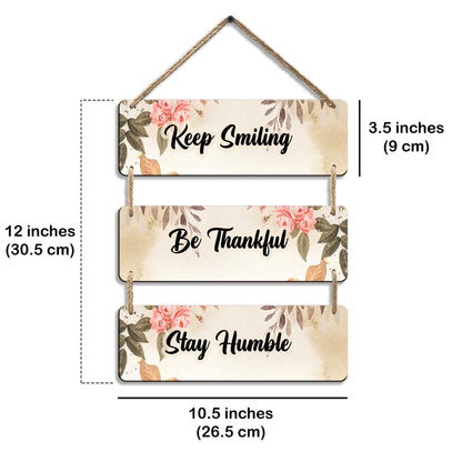 Three Rectangular Plate Wall Hanging