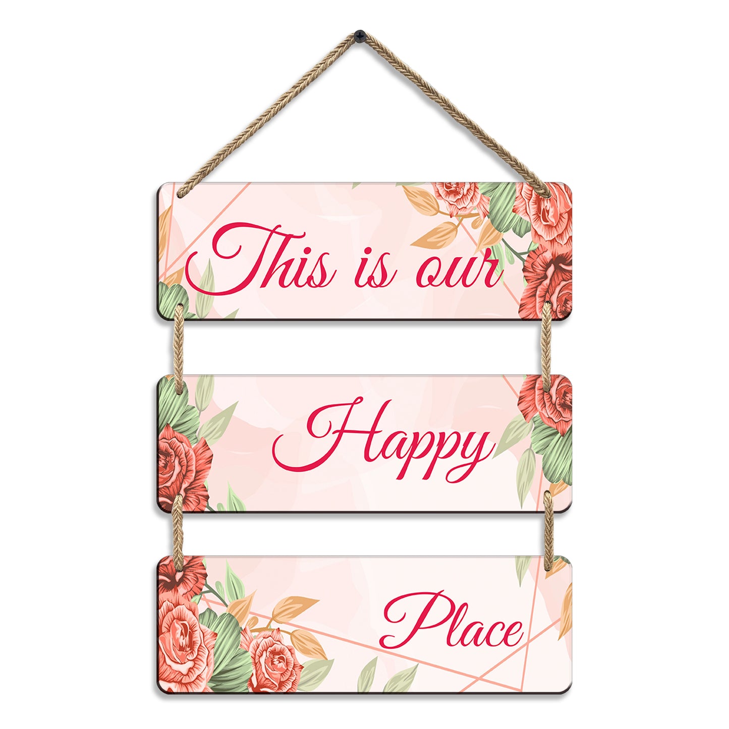 Three Rectangular Plate Wall Hanging