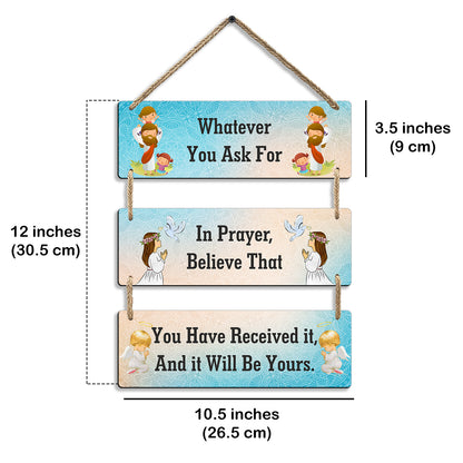 Three Rectangular Plate Wall Hanging