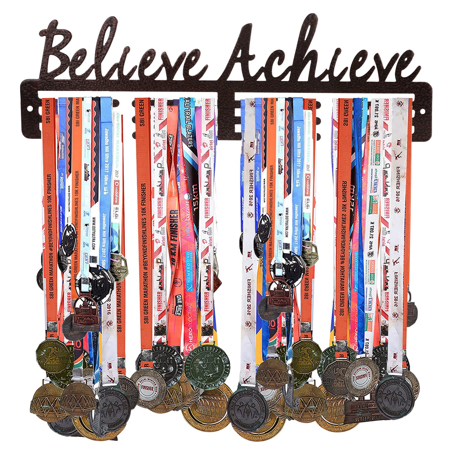 Believe Achieve Brown Medal Holder