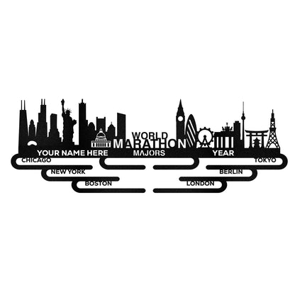 Customized World Marathon Majors Medal Hanger