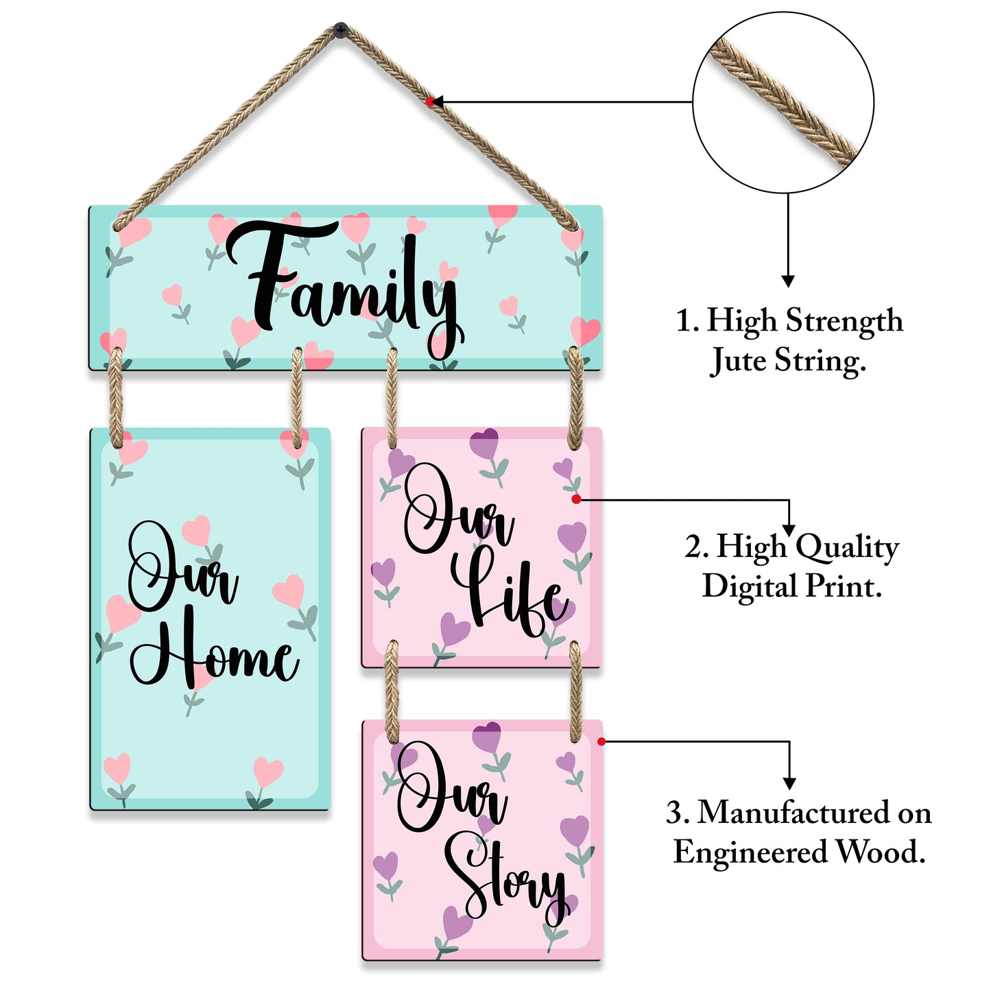 Rectangular And Square Shape Wall Hanging