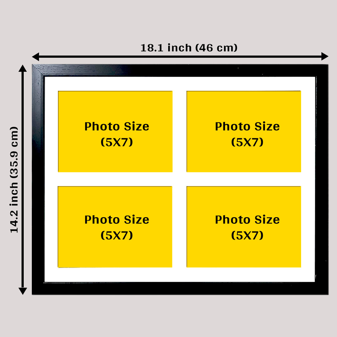 Customized Photo Frame 2 Set of 13x17 Inch Holds Total 8 Photos