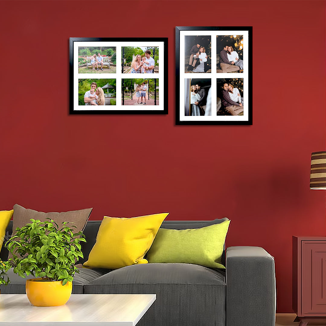 Customized Photo Frame 2 Set of 13x17 Inch Holds Total 8 Photos