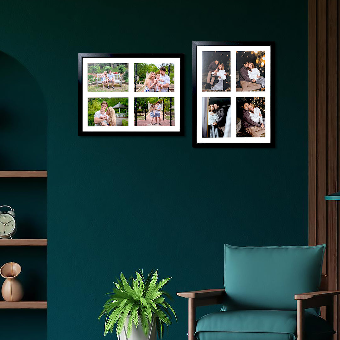 Customized Photo Frame 2 Set of 13x17 Inch Holds Total 8 Photos